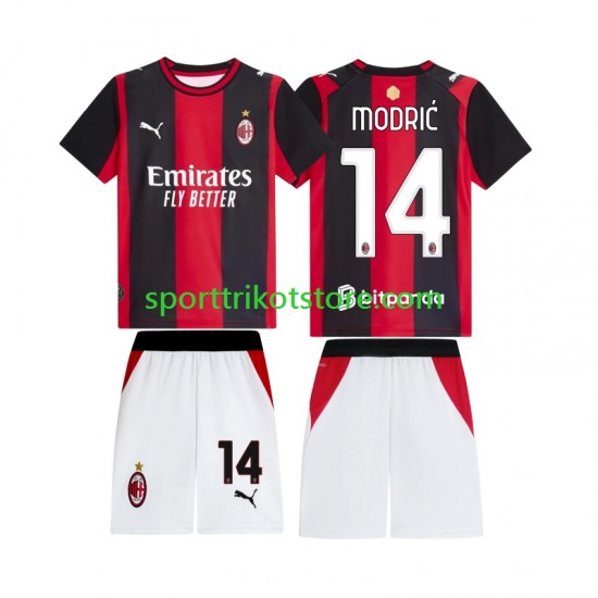 AC Mailand Kinderset Heim trikot 2027-2028 Kurzarm Luka Modric 14
