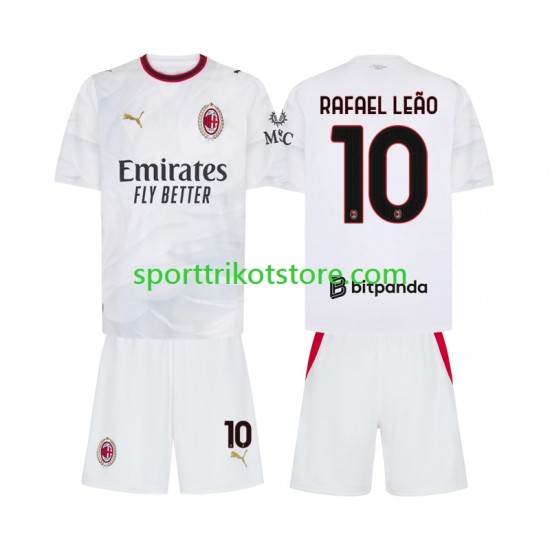 AC Mailand Kinderset Auswärts trikot 2027-2028 Kurzarm Rafael Leao 10