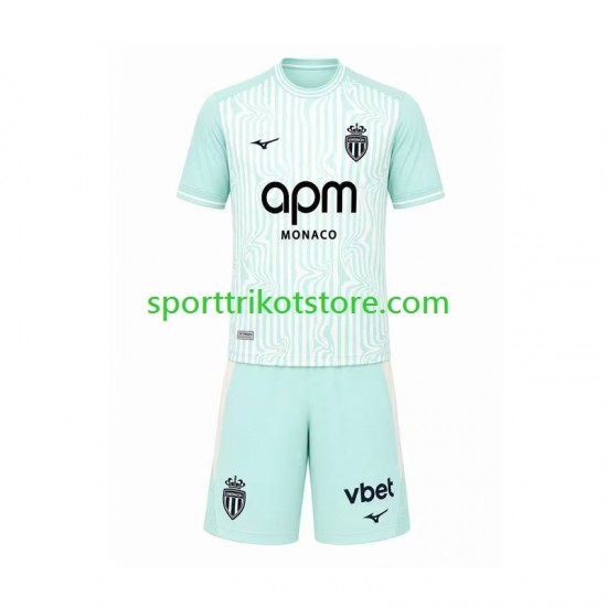 AS Monaco Kinderset Ausweich trikot 2027-2028 Kurzarm