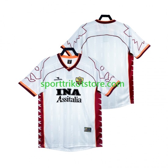 Retro AS Rom Herren Auswärts trikot 1999 Kurzarm 2000