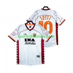 Retro AS Rom Herren Auswärts trikot 1999 Kurzarm Totti 10 2000