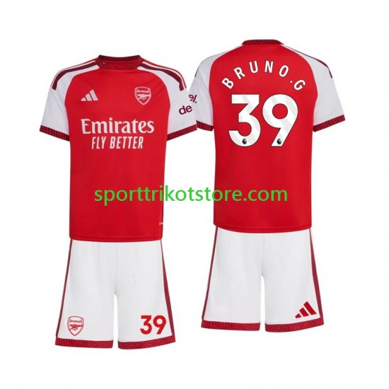 Arsenal Kinderset Heim trikot 2027-2028 Kurzarm Bruno Guimaraes 39