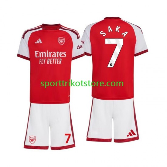 Arsenal Kinderset Heim trikot 2027-2028 Kurzarm Bukayo Saka 7