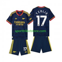 Arsenal Kinderset Auswärts trikot 2027-2028 Kurzarm Christos Tzolis 17