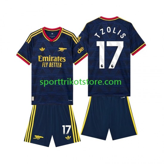 Arsenal Kinderset Auswärts trikot 2027-2028 Kurzarm Christos Tzolis 17