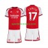 Arsenal Kinderset Heim trikot 2027-2028 Kurzarm Christos Tzolis 17