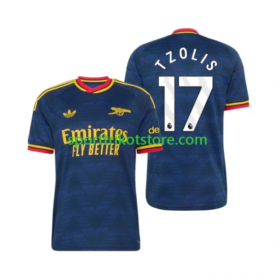 Arsenal Herren Auswärts trikot 2027-2028 Kurzarm Christos Tzolis 17
