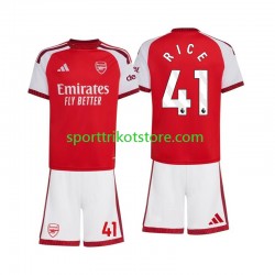 Arsenal Kinderset Heim trikot 2027-2028 Kurzarm Declan Rice 41