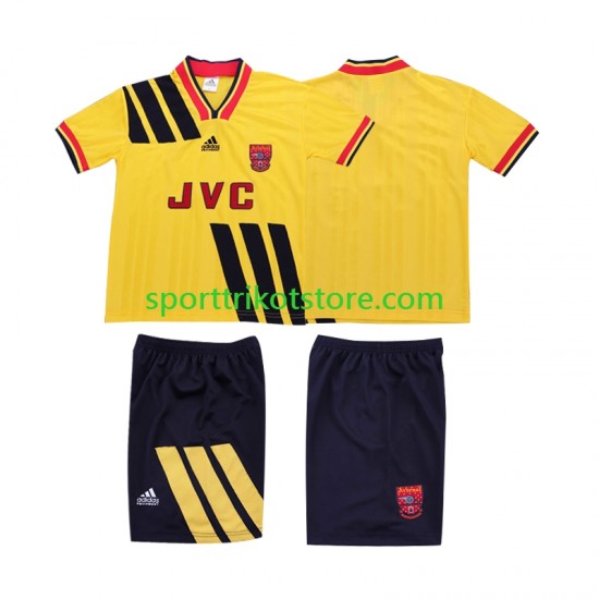 Retro Arsenal Kinderset Auswärts trikot 1994 Kurzarm 1993