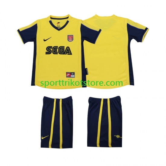 Retro Arsenal Kinderset Auswärts trikot Kurzarm 2000 2001