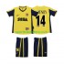 Retro Arsenal Kinderset Auswärts trikot Kurzarm Thierry Henry 14 2000 2001