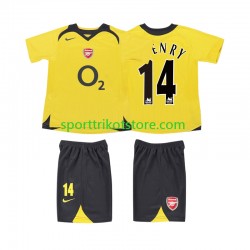 Retro Arsenal Kinderset Auswärts trikot 2006 Kurzarm Thierry Henry 14 2005