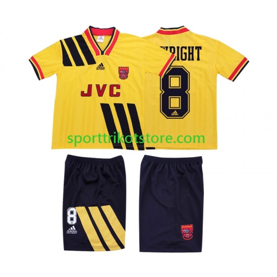 Retro Arsenal Kinderset Auswärts trikot 1994 Kurzarm WRIGHT 8 1993