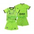 Athletic Bilbao Kinderset Auswärts trikot 2027-2028 Kurzarm Torwart