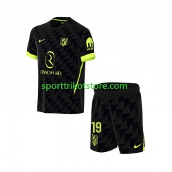 Atlético Madrid Kinderset Auswärts trikot 2027-2028 Kurzarm Julian Alvarez 19