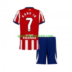 Atlético Madrid Kinderset Heim trikot 2027-2028 Kurzarm Lee Kang-in 7