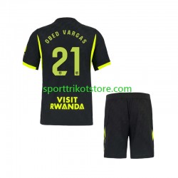 Atlético Madrid Kinderset Auswärts trikot 2027-2028 Kurzarm Obed Vargas 21