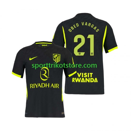 Atlético Madrid Herren Auswärts trikot 2027-2028 Kurzarm Obed Vargas 21