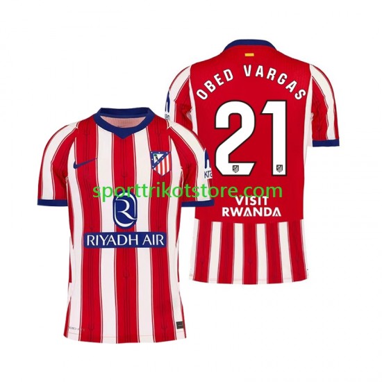 Atlético Madrid Herren Heim trikot 2027-2028 Kurzarm Obed Vargas 21
