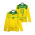 Retro Brasilien Herren Heim trikot 2004 Langarm RONALDO 9