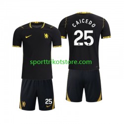 Chelsea Kinderset Auswärts trikot 2027-2028 Kurzarm Moises Caicedo 25