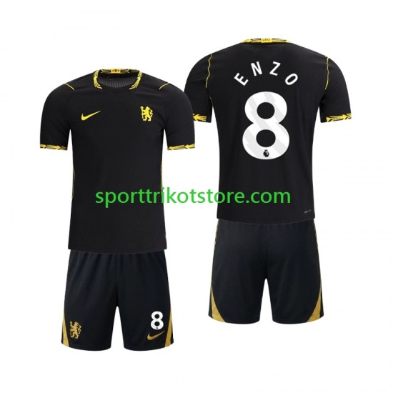 Kinderset Auswärts trikot 2027-2028 Kurzarm Chlesea Enzo Fernandez 8