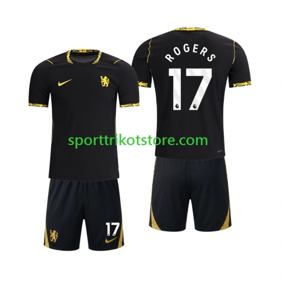 Kinderset Auswärts trikot 2027-2028 Kurzarm Chlesea Morgan Rogers 17