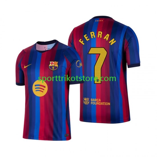 FC Barcelona Herren Heim trikot 2027-2028 Kurzarm Ferran Torres 7