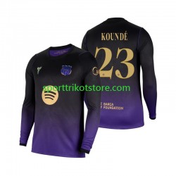 FC Barcelona Herren Auswärts trikot 2027-2028 Langarm Jules Kounde 23