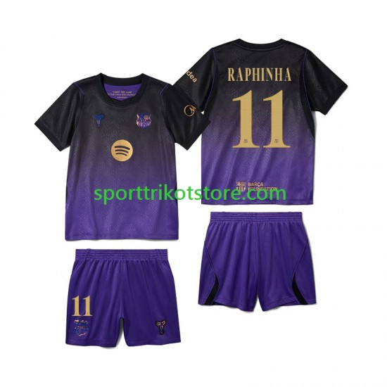 FC Barcelona Kinderset Auswärts trikot 2027-2028 Kurzarm Raphinha 11
