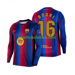 FC Barcelona Herren Heim trikot 2027-2028 Langarm Rodri 16