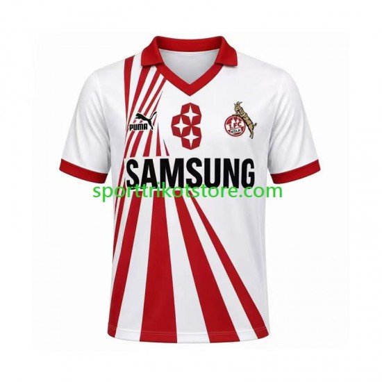 Retro FC Köln Herren Heim trikot 1990 Kurzarm 1991