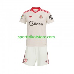 Retro FC Sevilla Kinderset Heim trikot 2025-2026 Kurzarm
