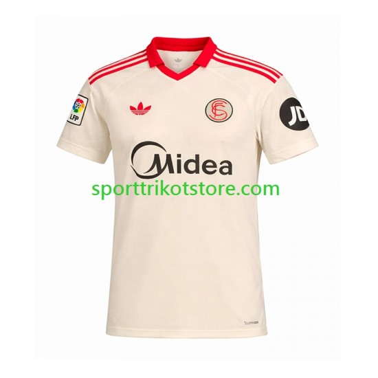 Retro FC Sevilla Herren Heim trikot 2025-2026 Kurzarm