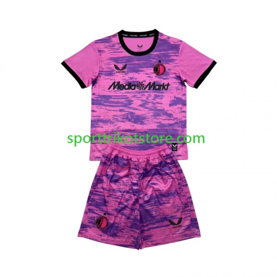Feyenoord Rotterdam Kinderset Ausweich trikot 2027-2028 Kurzarm Torwart