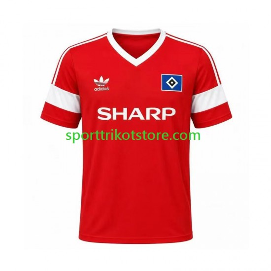 Retro Hamburger SV Herren Auswärts trikot Kurzarm 1988