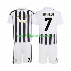 Juventus Turin Kinderset Heim trikot 2027-2028 Kurzarm Cristiano Ronaldo 7