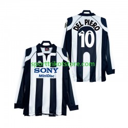 Retro Juventus Turin Herren Heim trikot Langarm DEL PIERO 10 1997 1998
