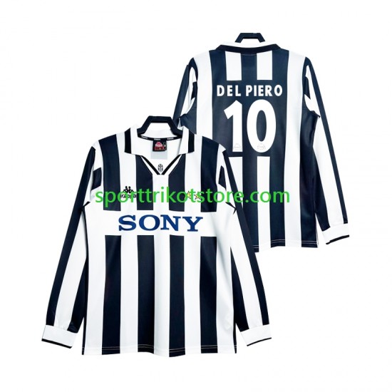 Retro Juventus Turin Herren Heim trikot Langarm DEL PIERO 10 1997