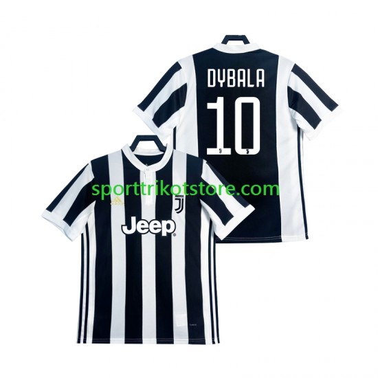 Retro Juventus Turin Herren Heim trikot Kurzarm DYBALA 21 2017 2018