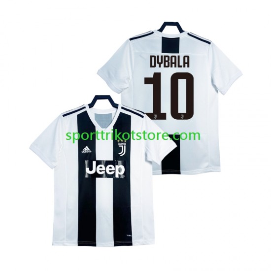 Retro Juventus Turin Herren Heim trikot Kurzarm DYBALA 21 2018 2019