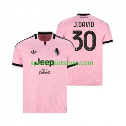 Juventus Turin Herren Auswärts trikot 2027-2028 Kurzarm Jonathan David 30