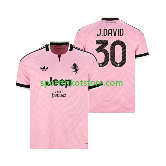 Juventus Turin Herren Auswärts trikot 2027-2028 Kurzarm Jonathan David 30
