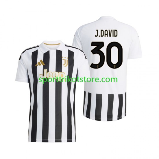 Juventus Turin Herren Heim trikot 2027-2028 Kurzarm Jonathan David 30