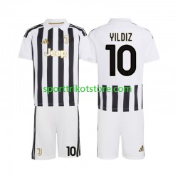 Juventus Turin Kinderset Heim trikot 2027-2028 Kurzarm Kenan Yildiz 10