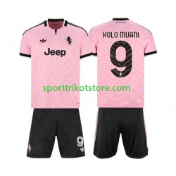 Juventus Turin Kinderset Auswärts trikot 2027-2028 Kurzarm Randal Kolo Muani 9
