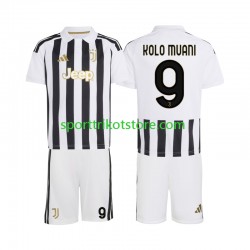 Juventus Turin Kinderset Heim trikot 2027-2028 Kurzarm Randal Kolo Muani 9