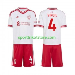 Liverpool Kinderset Auswärts trikot 2027-2028 Kurzarm Virgil van Dijk 4