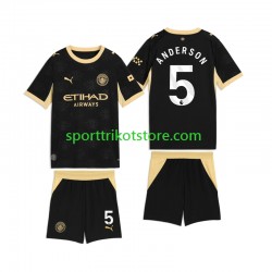 Manchester City Kinderset Auswärts trikot 2027-2028 Kurzarm Elliot Anderson 5