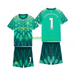 Manchester City Kinderset Heim trikot 2027-2028 Kurzarm Torwart Gianluigi Donnarumma 1